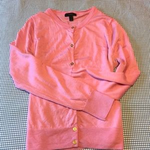 JCrew pink merino wool sweater, size L